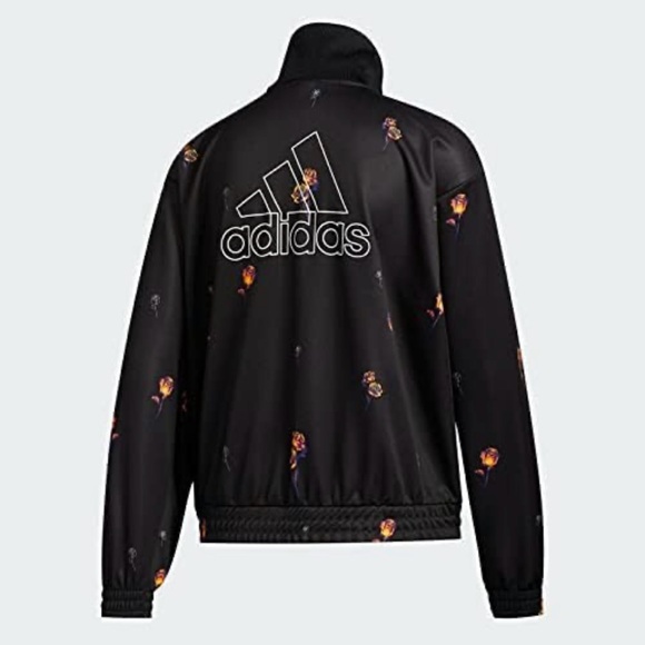 Adidas Floral Print track jacket Size M. Excellent like new condition. - Picture 4 of 5